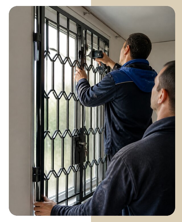 Установка распашных решеток в Нововоронеже цена от 6578 р. | Дверной